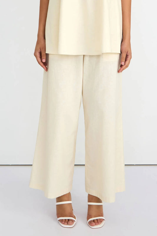 Ivory Cloud Pants Beige