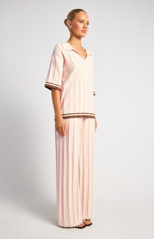 Raised Pattern Knit Pants