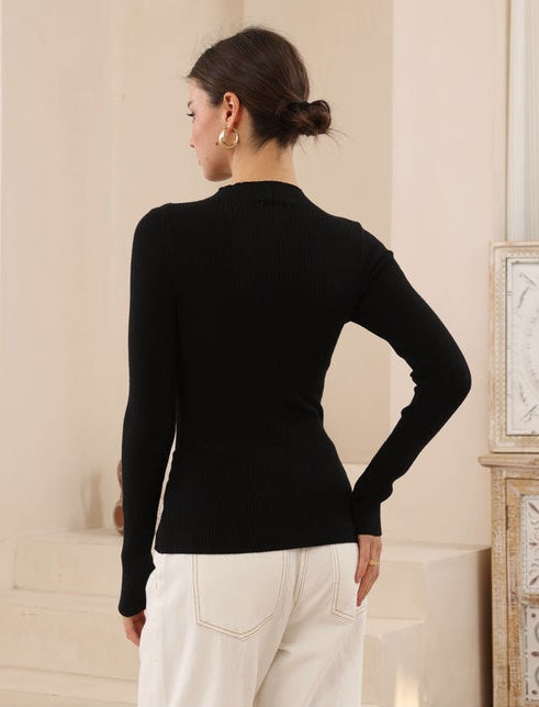 Black Basic Long Sleeve