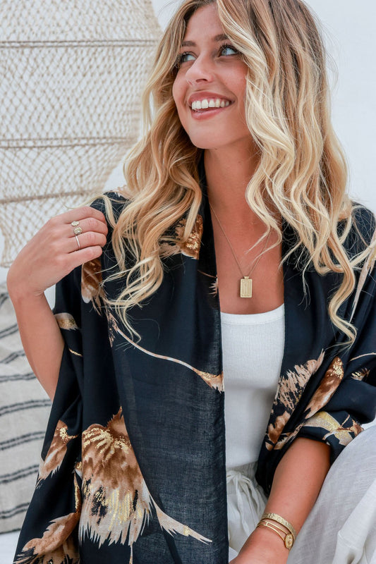 Metalic Gold Foil Scarf