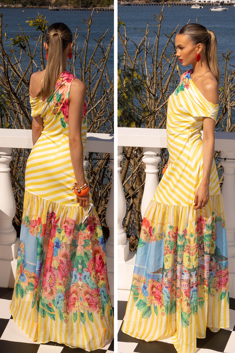 Positano Asymmetric Dress