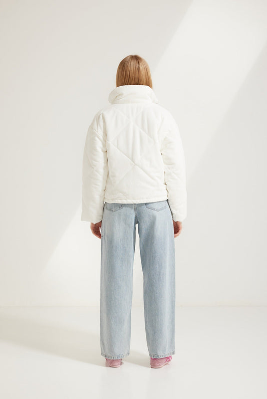 White Frances Cord Jacket