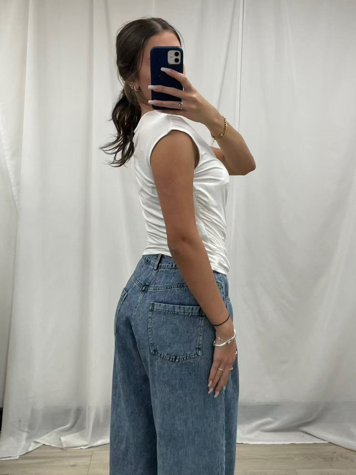 The Camille Denim Maxi Skirt