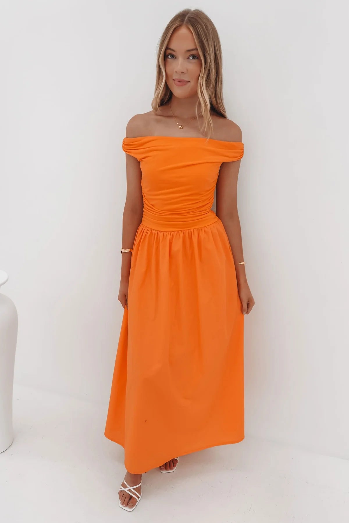 NIKO MAXI DRESS ORANGE