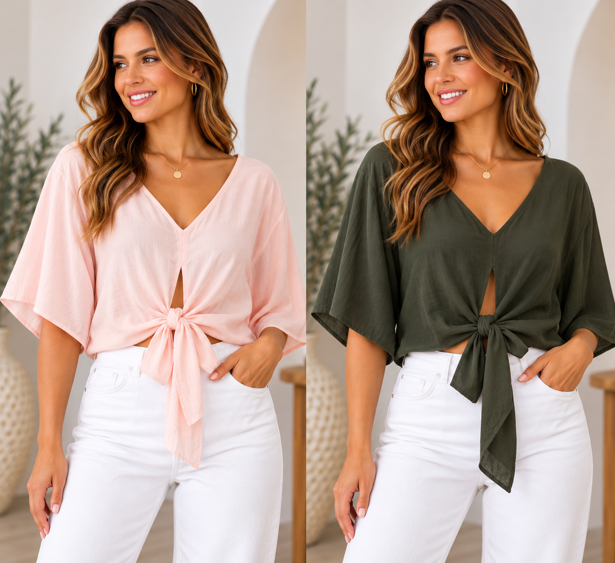 Tie-Front Top