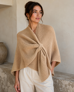 Camel Serepe Knit Thread Through