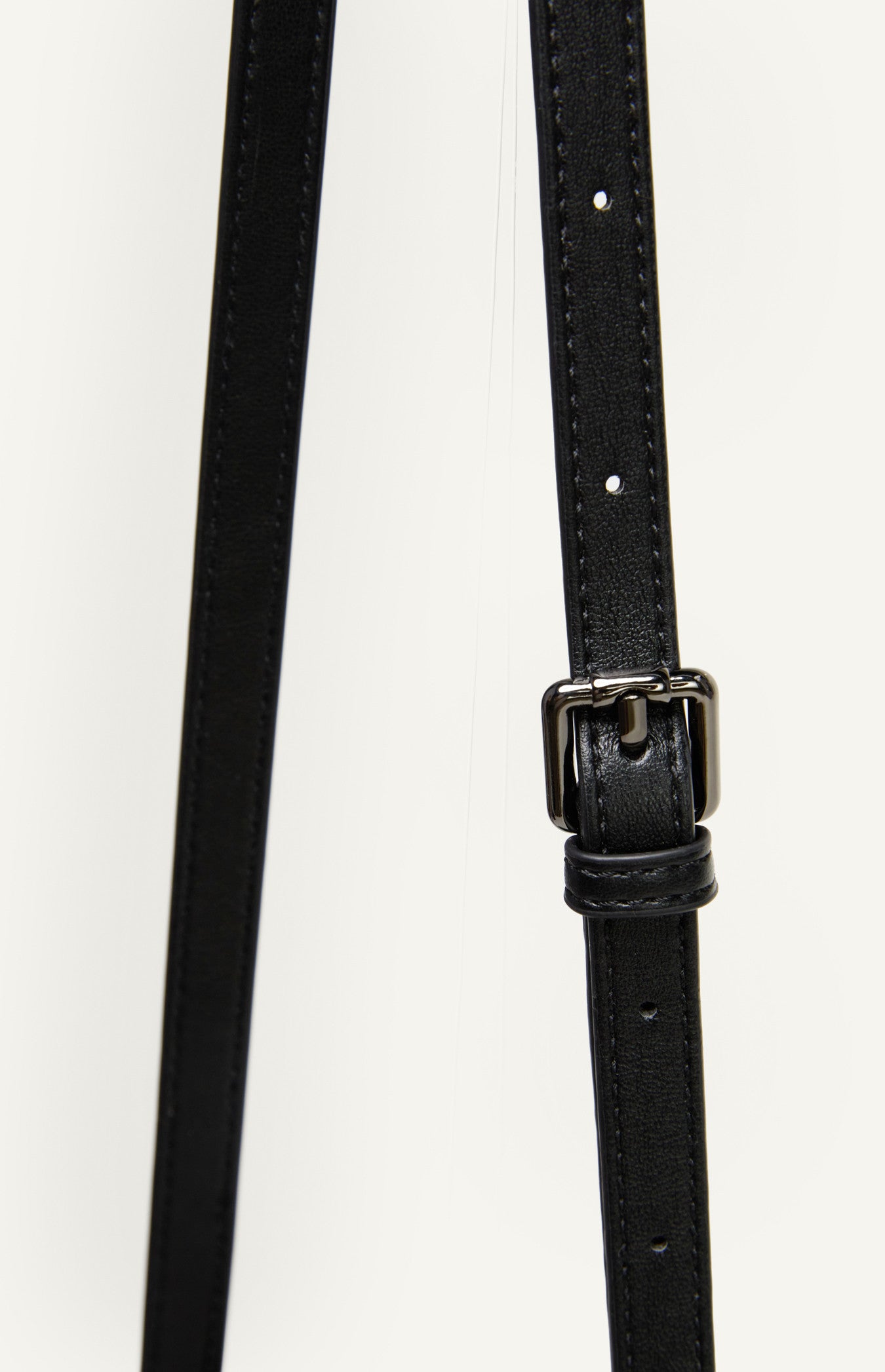 Black Woven Vegan Leather Handle Bag With Woven Pouch - ANGIE HANDLE BAG