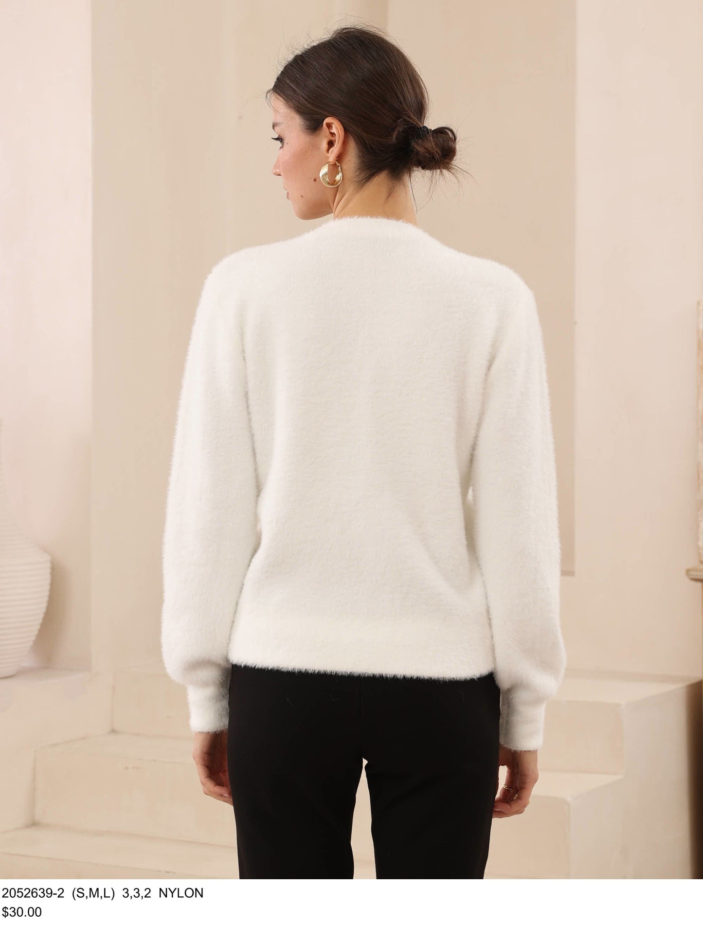 White Fluffy Cardigan