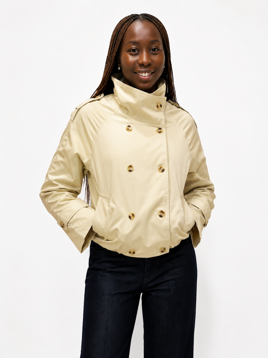 Light Beige Trench Bomber