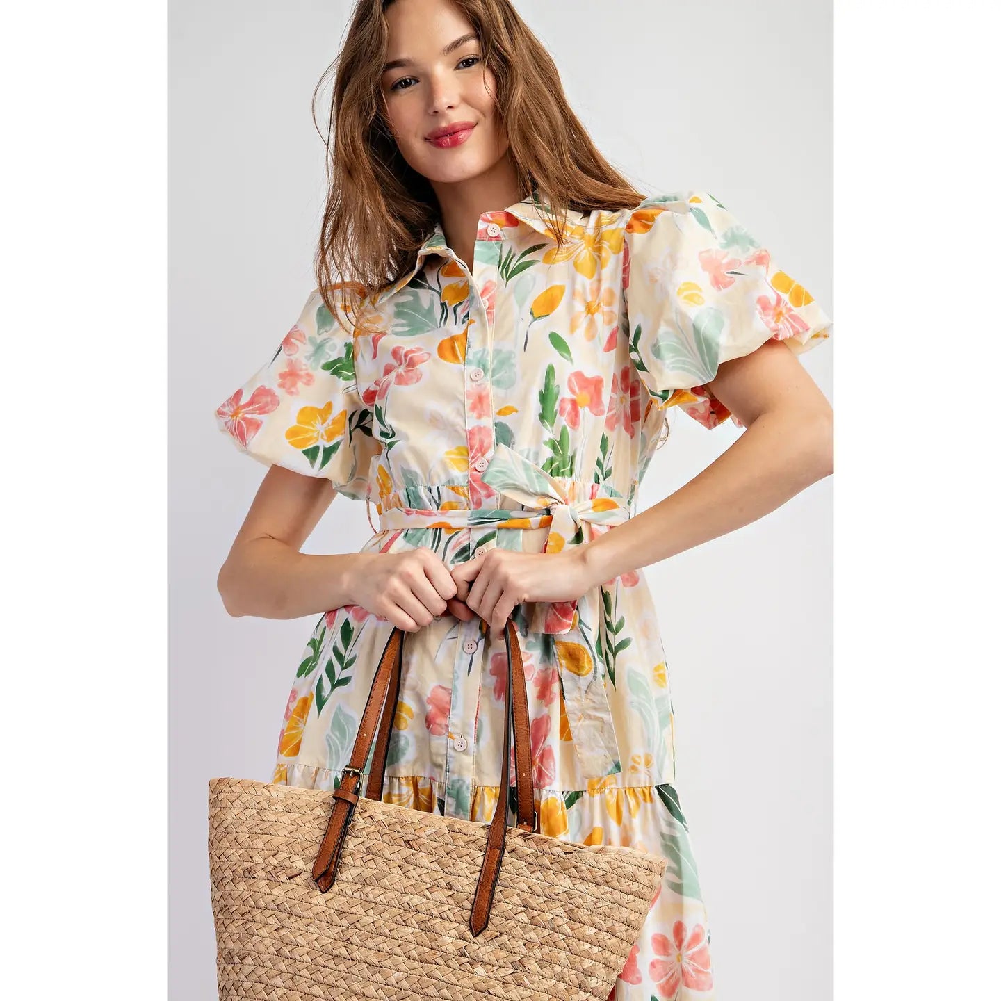 Cotton Floral Maxi Dress