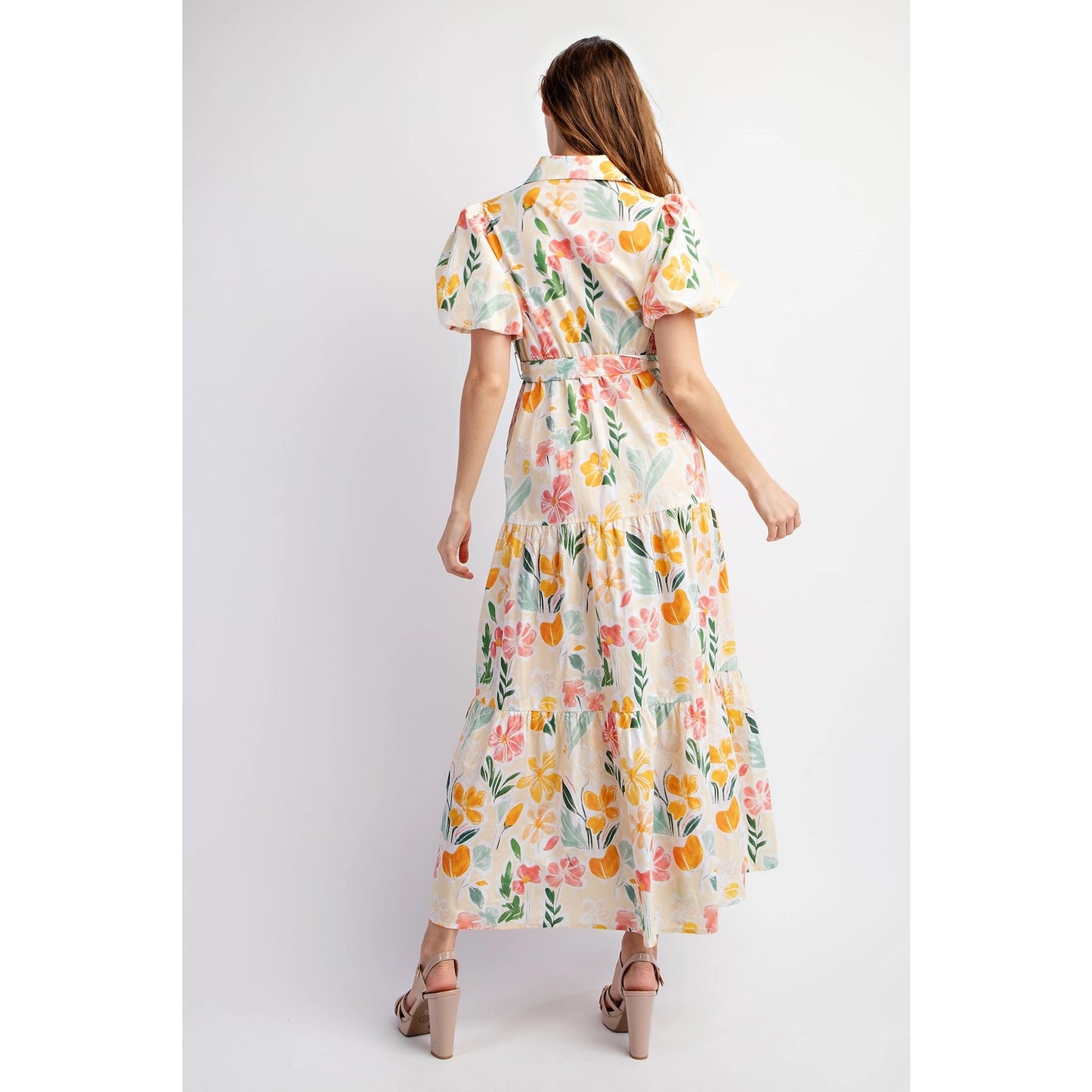 Cotton Floral Maxi Dress