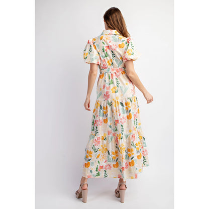 Cotton Floral Maxi Dress
