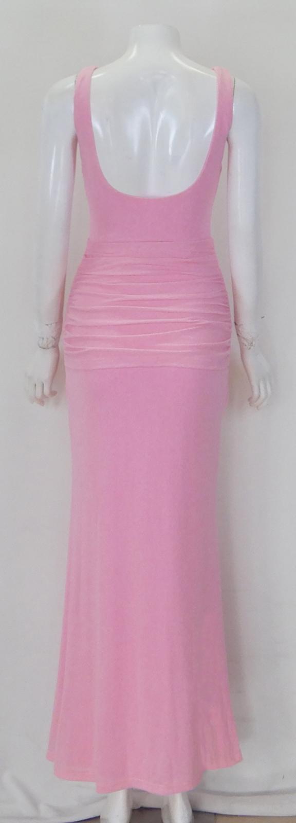Blush Grace Draped Maxi Dress
