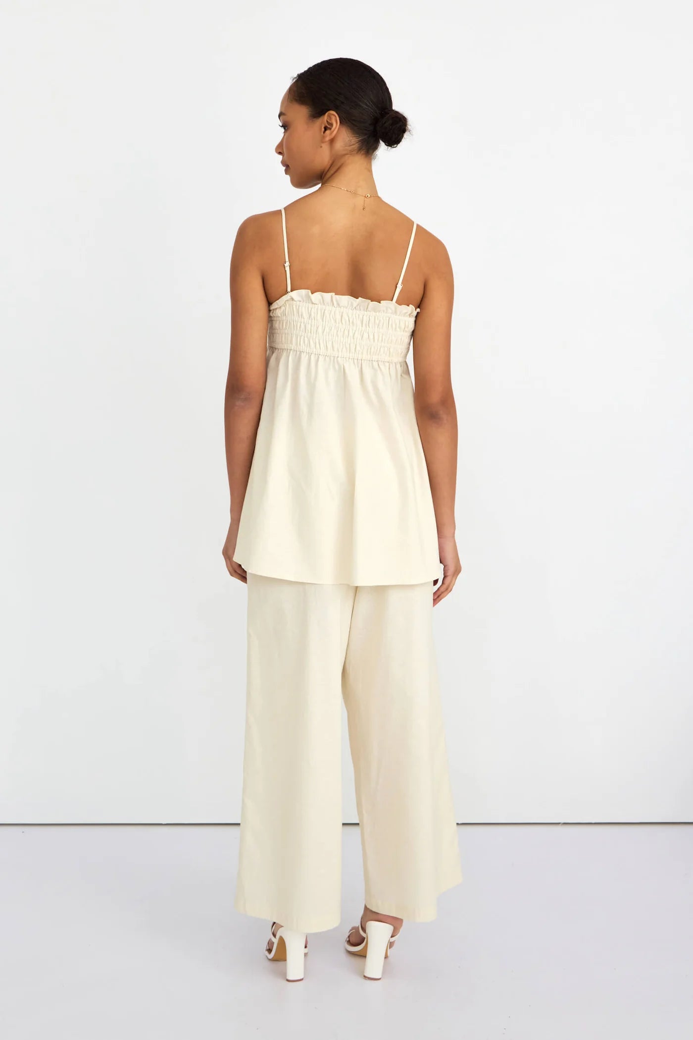 Ivory Cloud Pants Beige