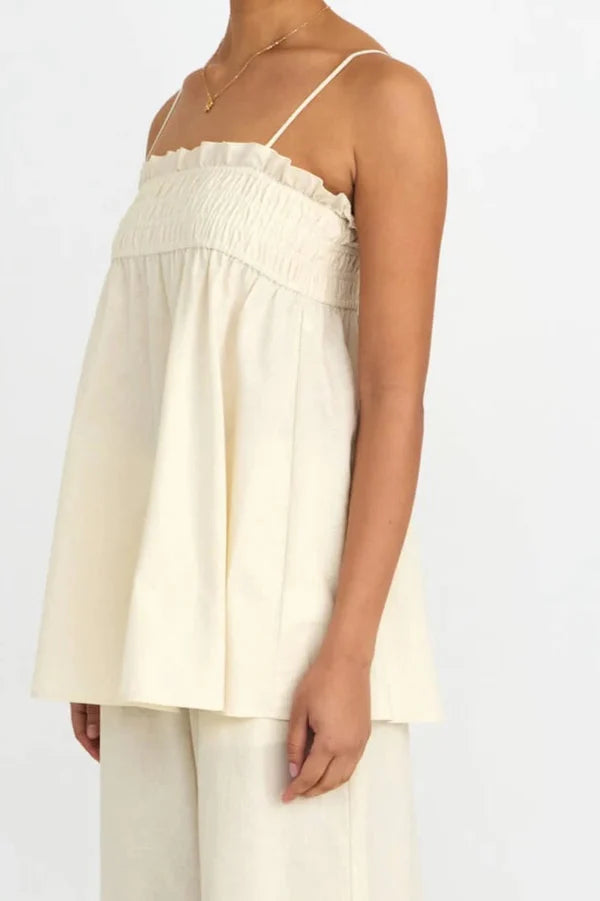 Ivory Cloud Camisole Beige