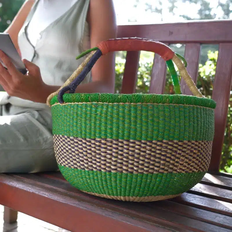 Large Round African Baskets