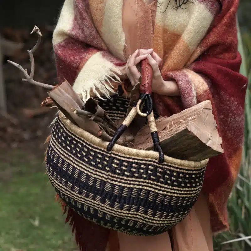 Large Round African Baskets