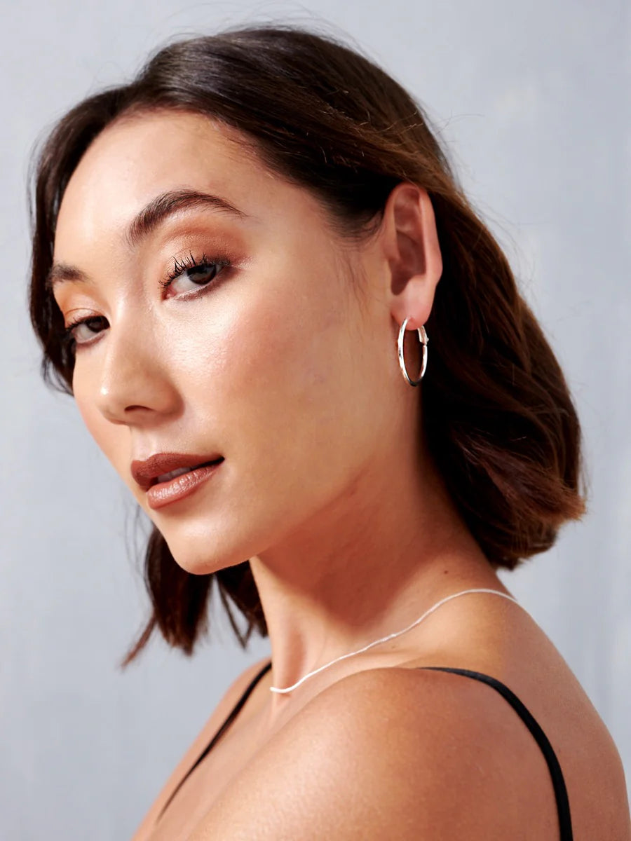 Silver Hoops