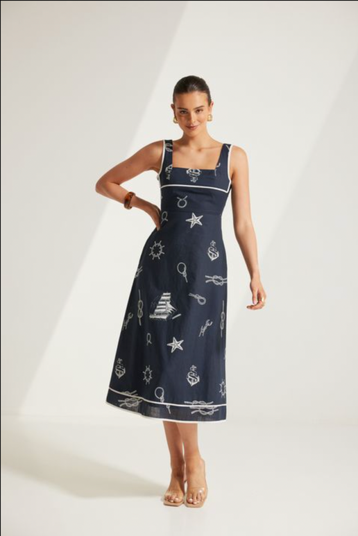 Amari Ocean Midi Dress