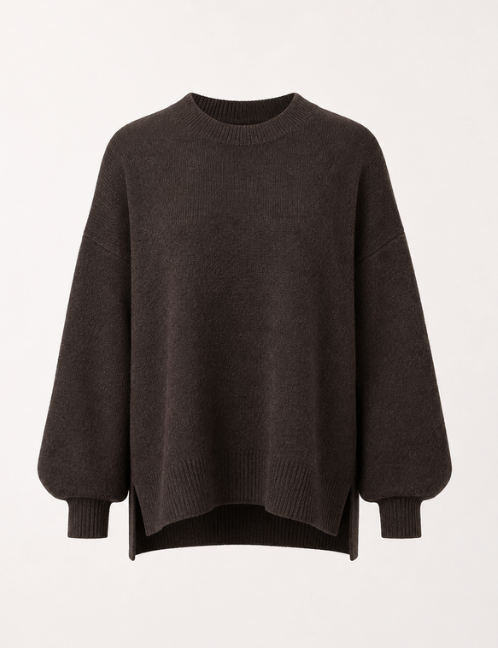 Chocolate Wool Oversized Jumper