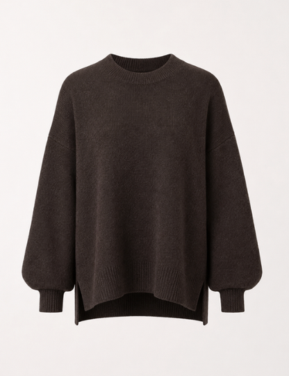 Chocolate Wool Oversized Jumper