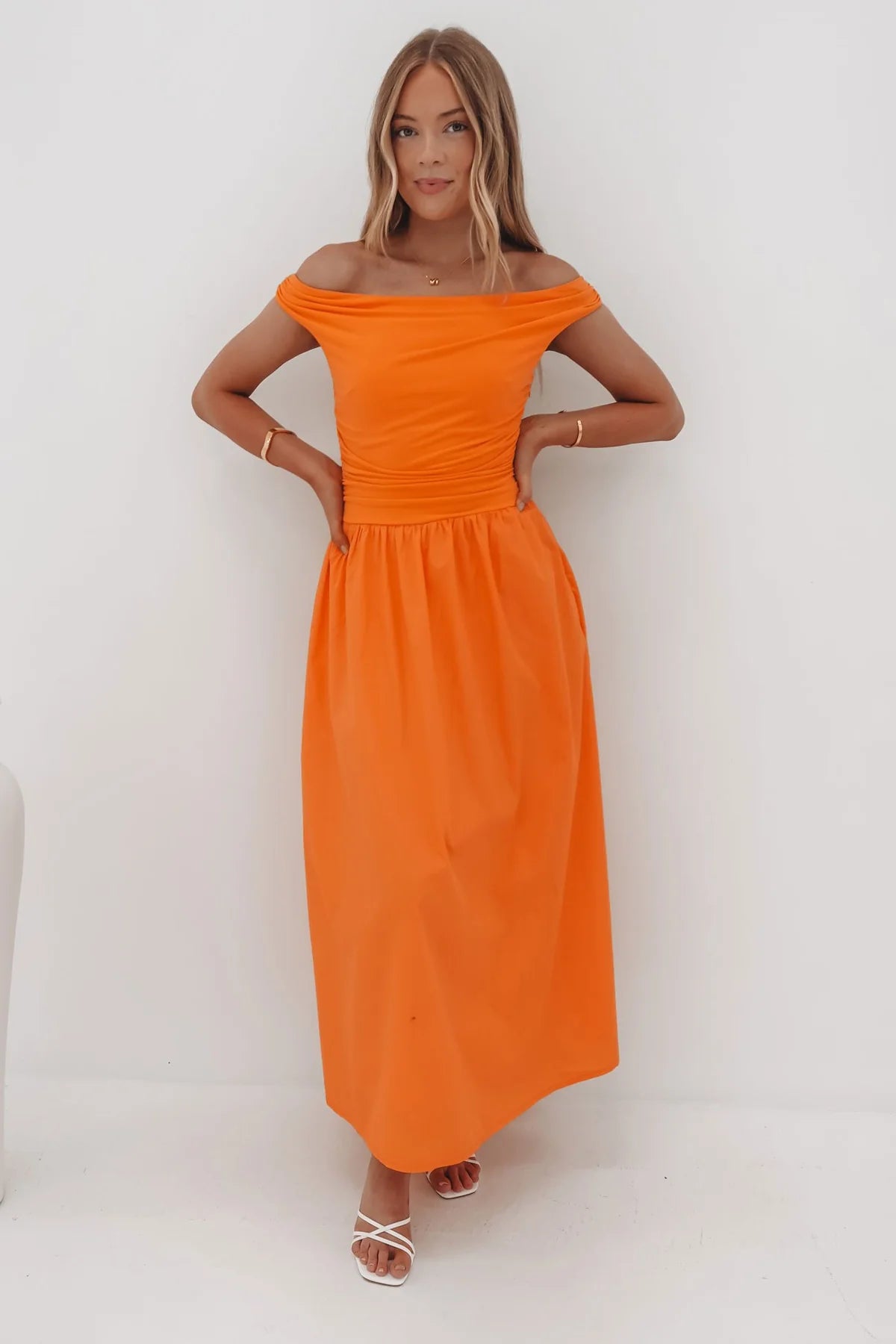 NIKO MAXI DRESS ORANGE