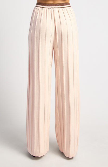 Raised Pattern Knit Pants