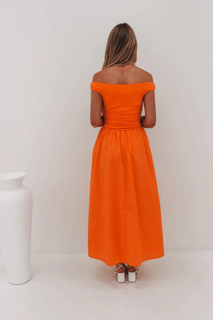 NIKO MAXI DRESS ORANGE