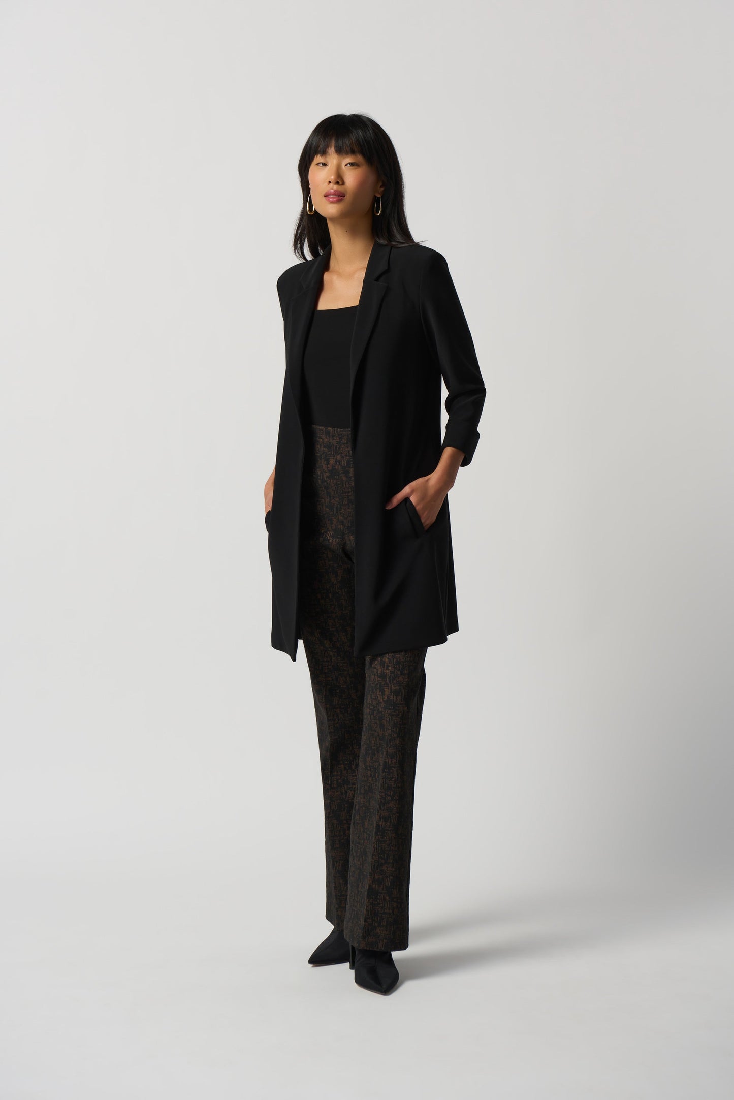 Long Open Front Blazer