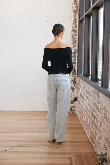 Kinslee Off Shoulder Long Sleeve Knit Top