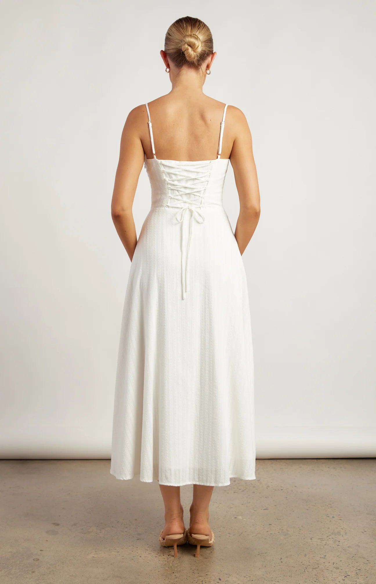 White Corset Maxi Dress