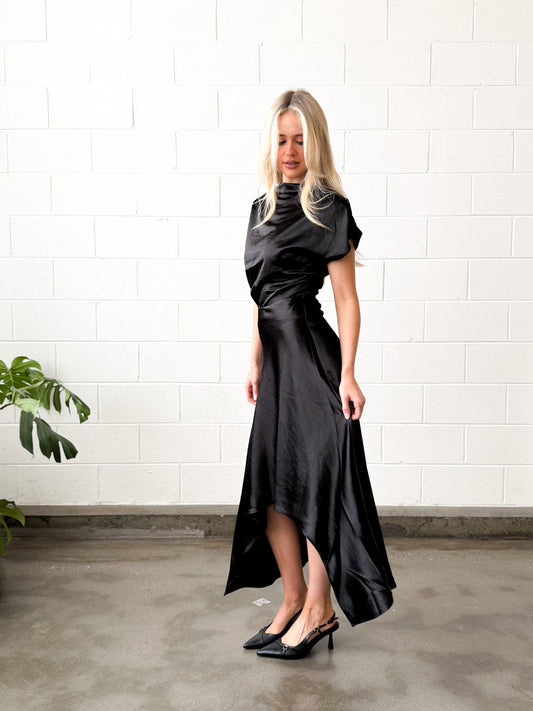 After Dark Luxe Satin Dress