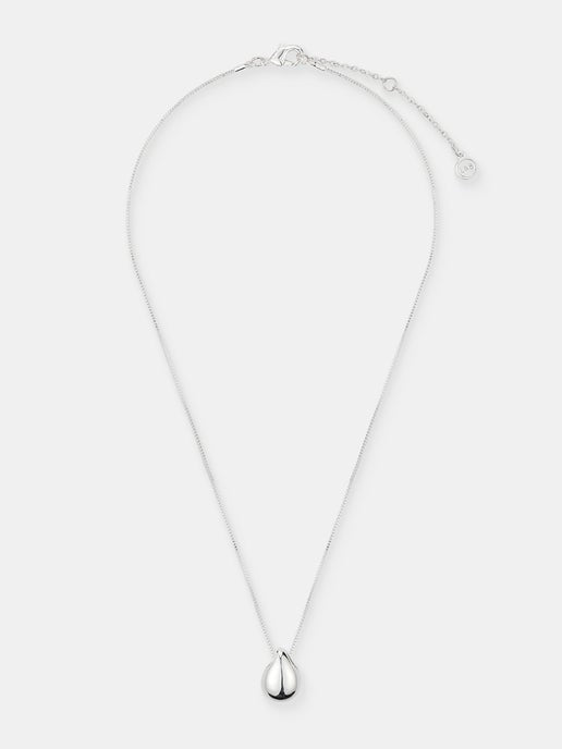 Droplet Sterling Silver Plated Necklace