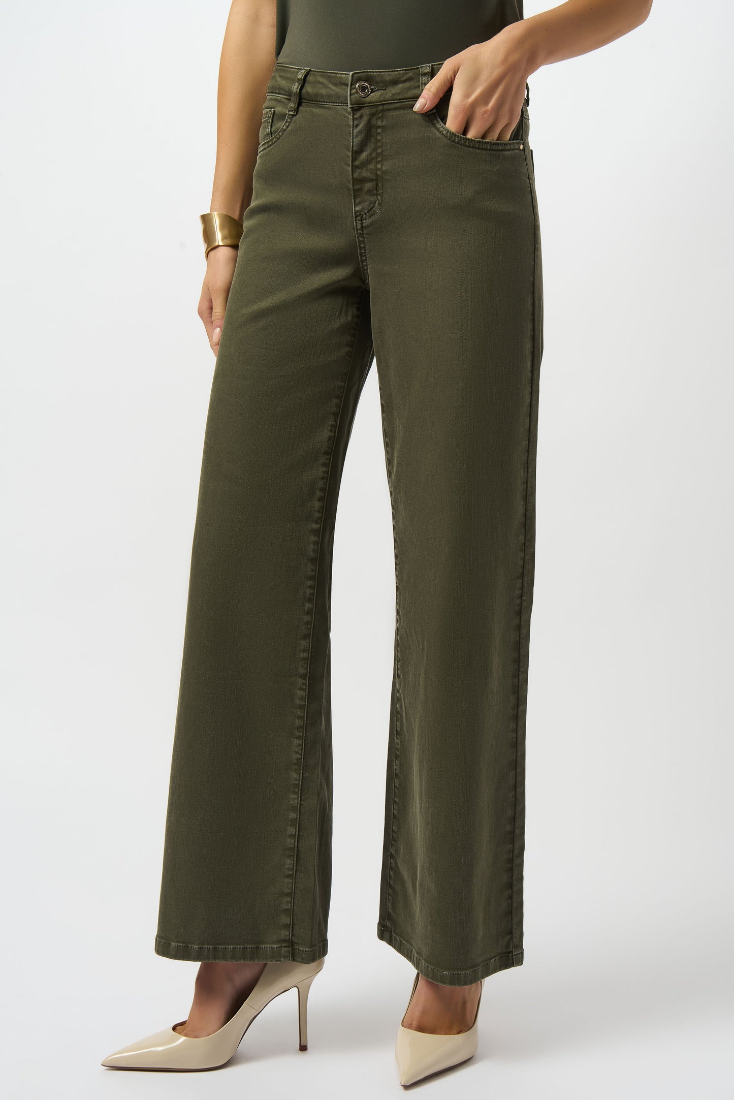 Avocado Goldie | Classic Wide-Leg Stretch Denim Jeans