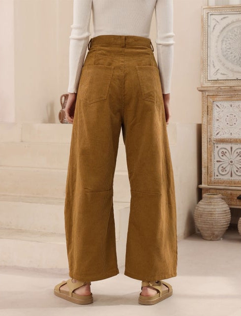 Camel Corduroy Pants