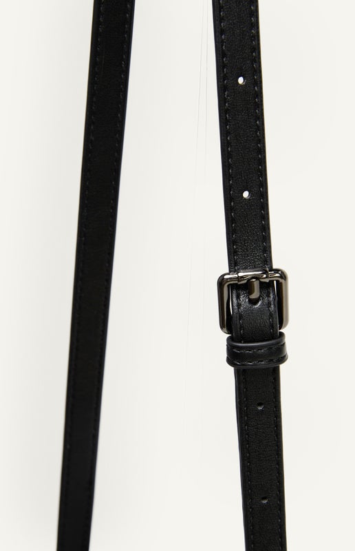 Woven Vegan Leather Handle Bag