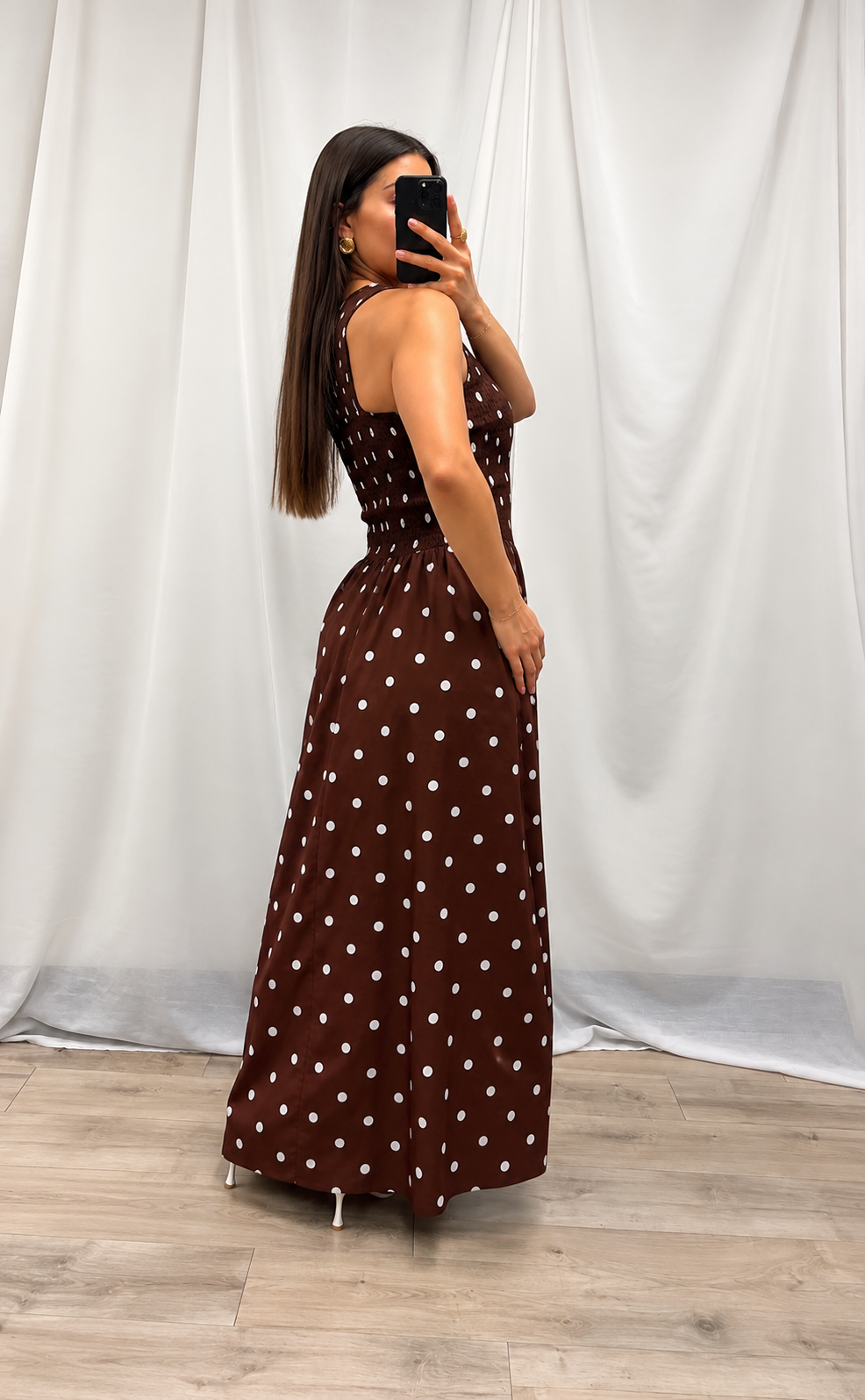 Polka Dot Maxi Dress