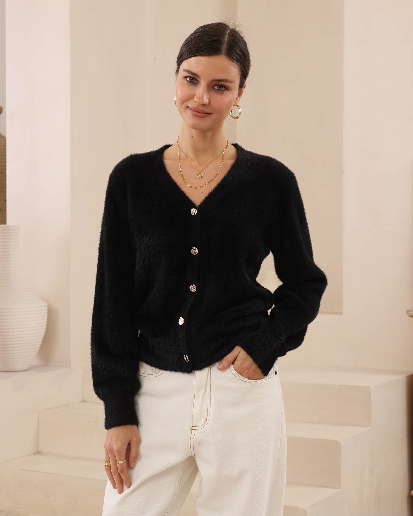 Fluffy Cardigan