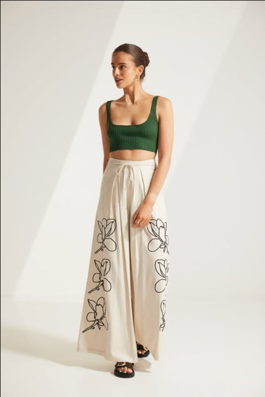 Linen Wide Leg Pants