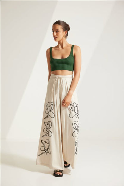 Linen Wide Leg Pants