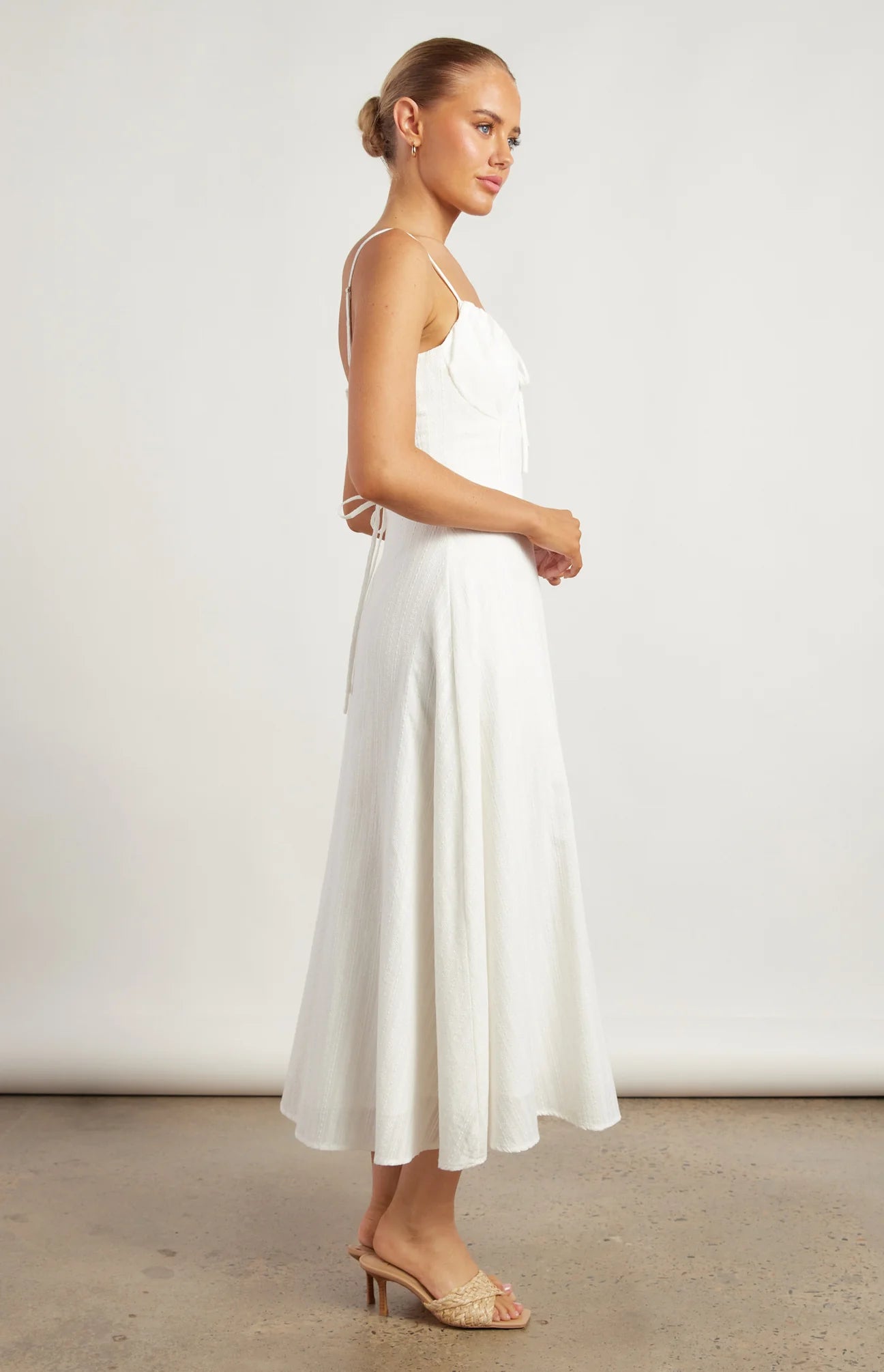 White Corset Maxi Dress