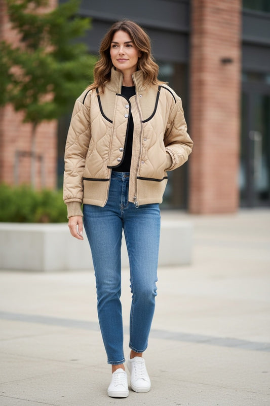 Puffer Knit Jacket
