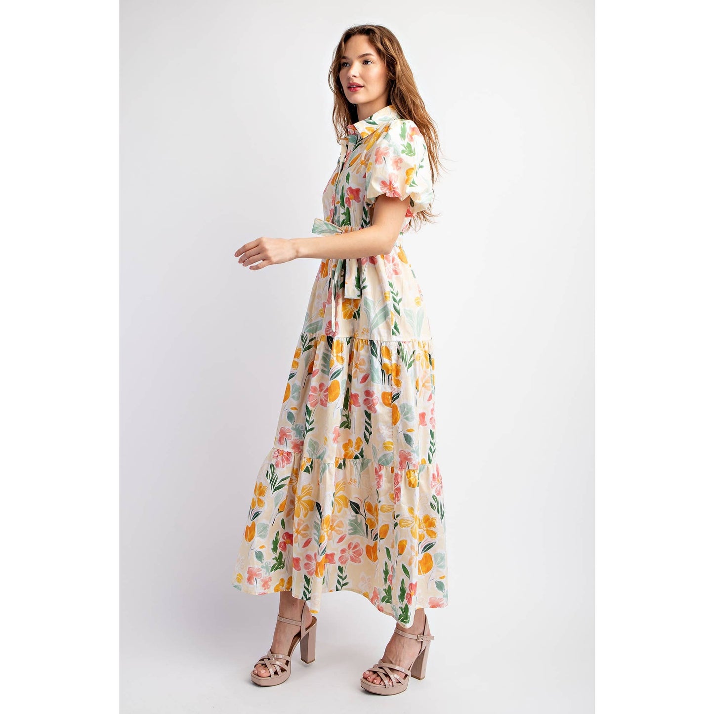 Cotton Floral Maxi Dress