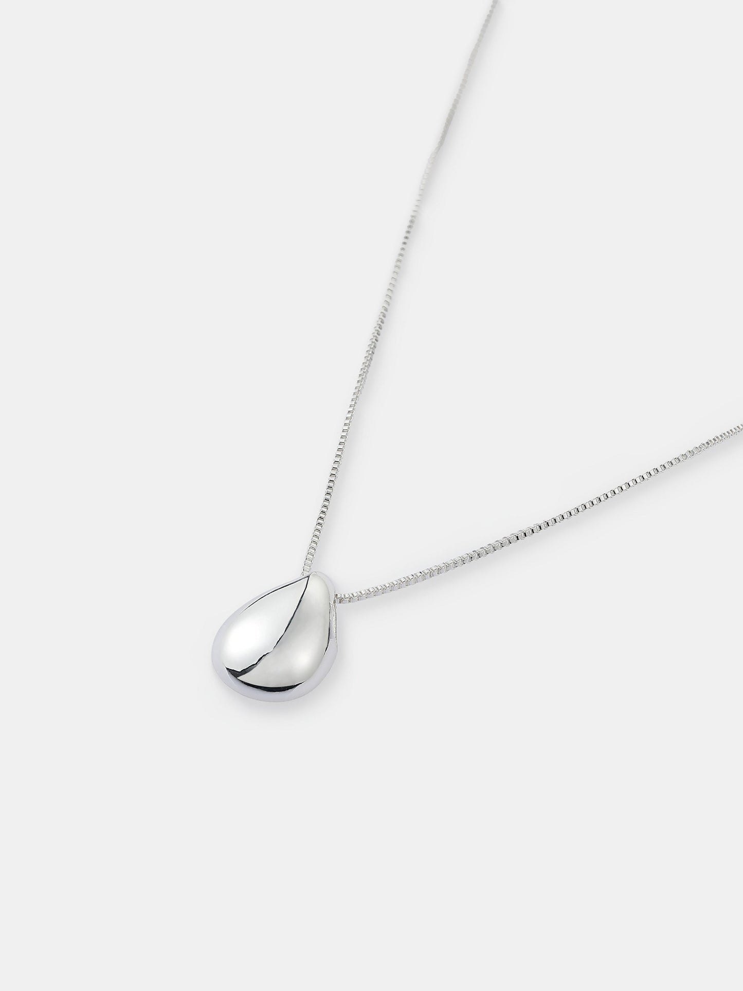 Droplet Sterling Silver Plated Necklace
