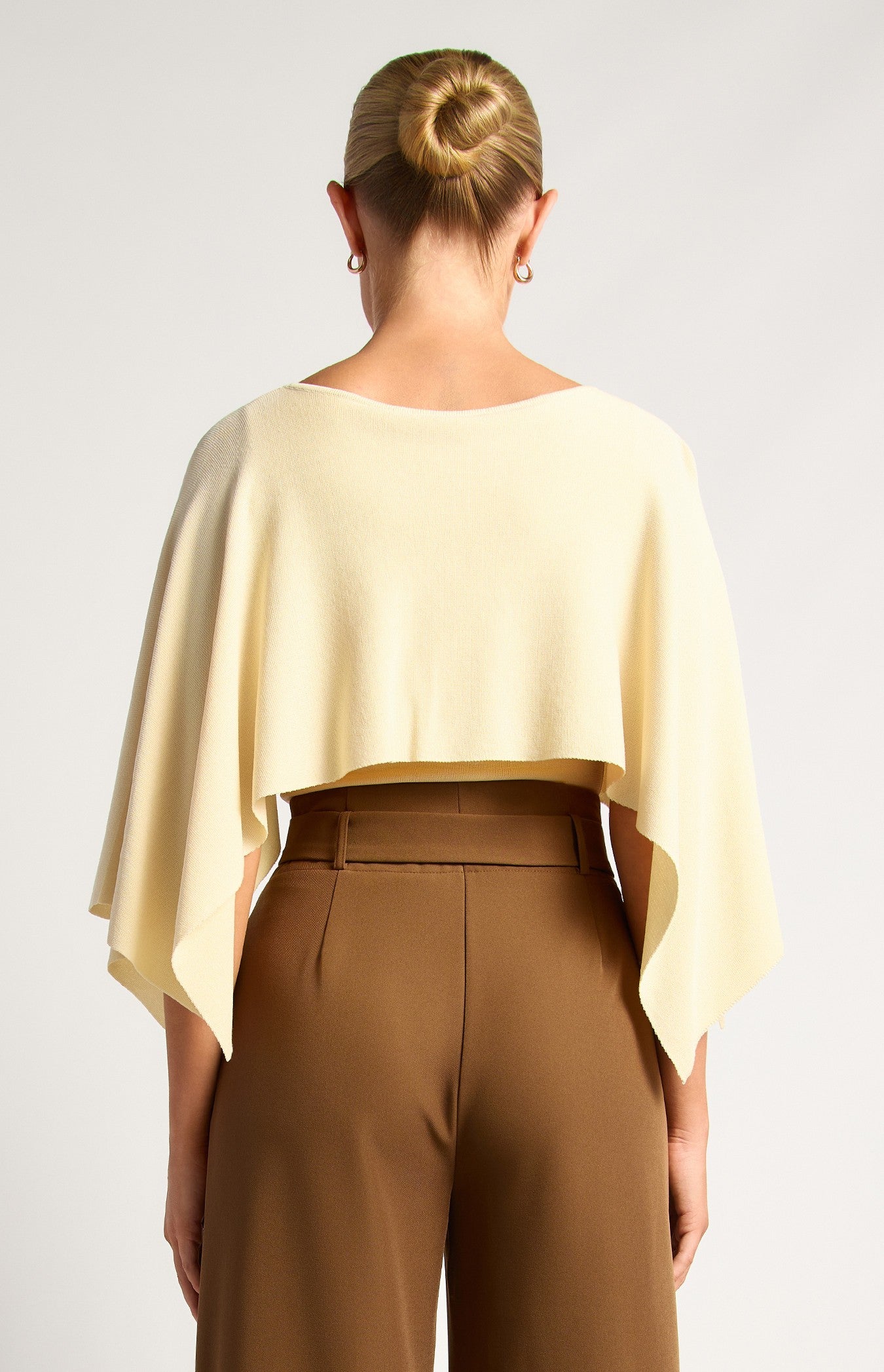Almond Cape Knit Top