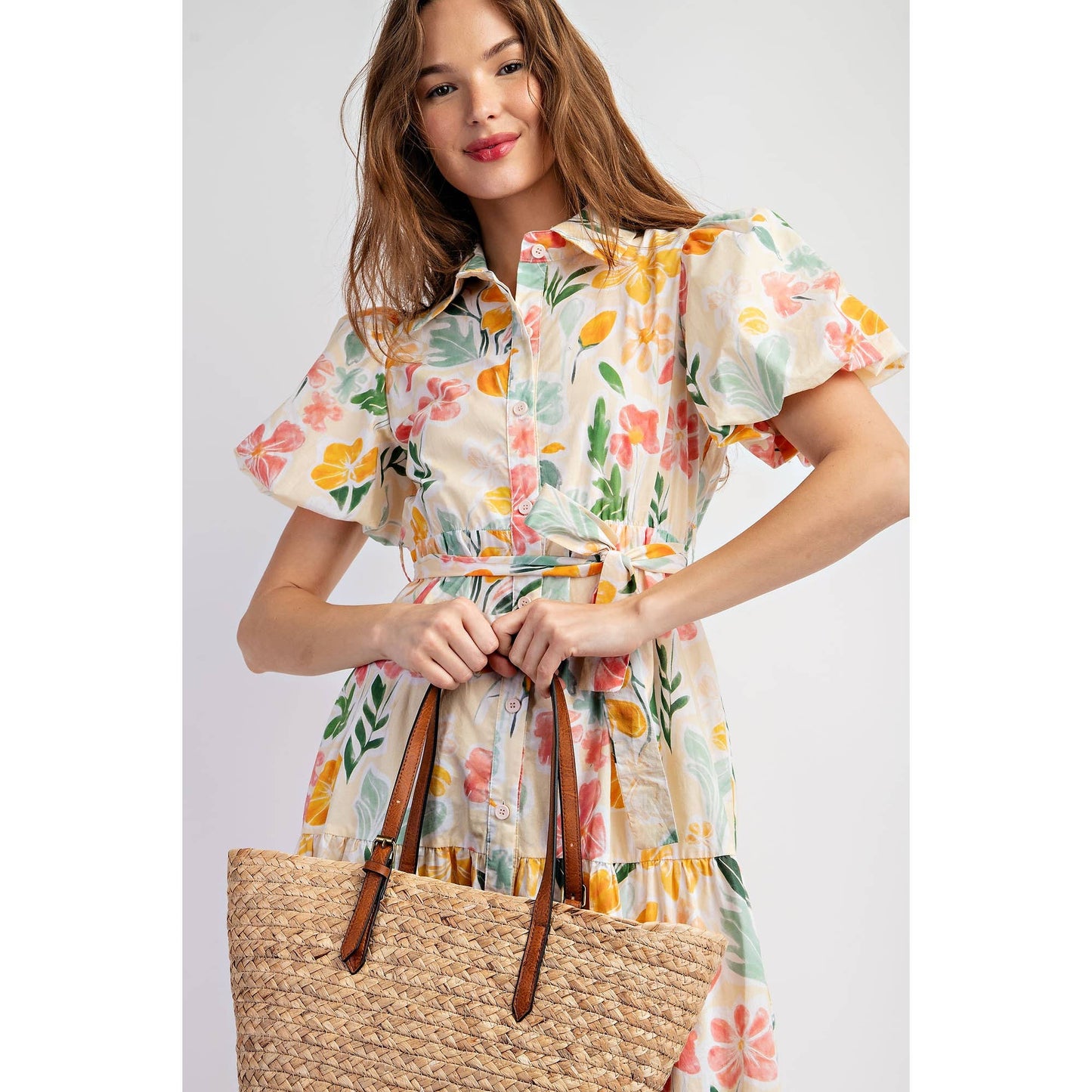 Cotton Floral Maxi Dress