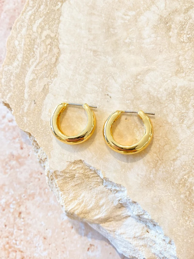 Huggie Earrings 18K Gold Plated