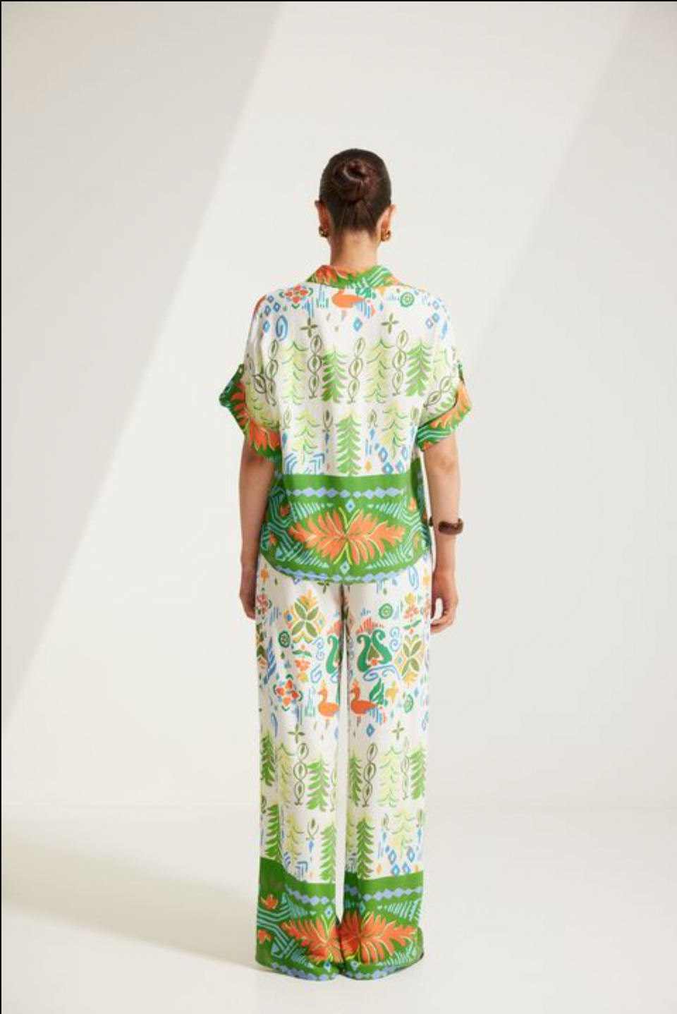 White Giselle Printed Shirt