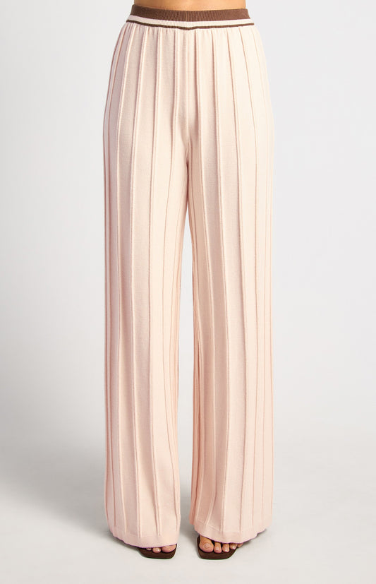Raised Pattern Knit Pants