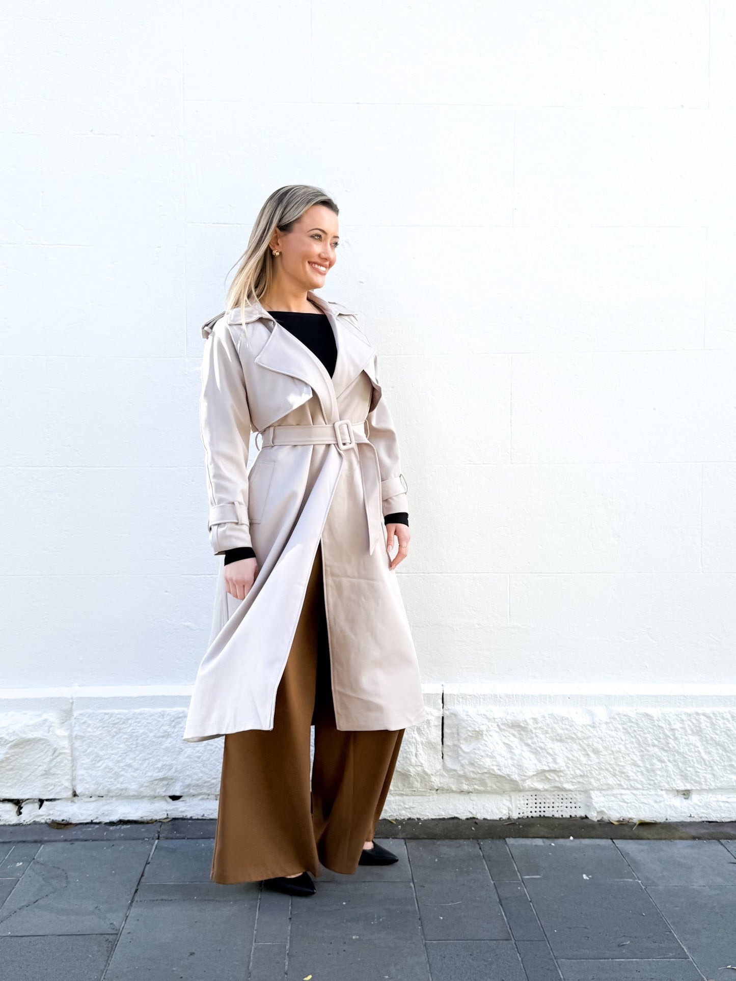 Sand Trench Coat